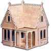 Coventry Cottage Dollhouse: Unpainted Front View 